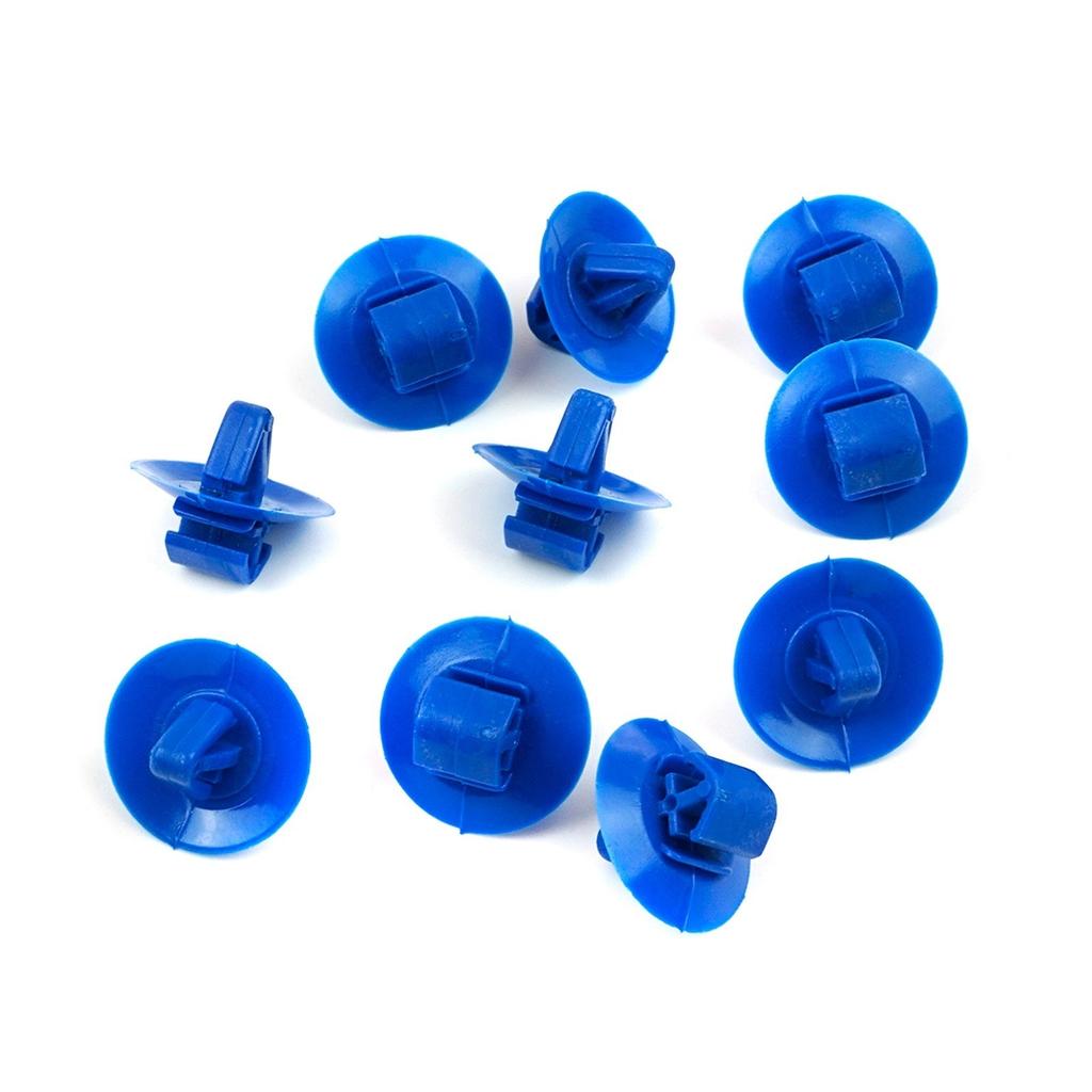 ESC ECF5041 10 Pieces Side Moulding Clip 7703077420 Blue Color For Opel Nissan Iveco Renault