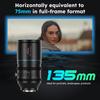 Sirui 135mm Full Size Anamorphic Telephoto Anamorphic Lens 135mm L T2.9 1.8X Lens, (Venus Mount)