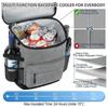 17L 30 Cans Cooler Backpack Large Capacity Thermal Backpack Cool Warm Insulated Backpack for Camping Hiking Picnic
