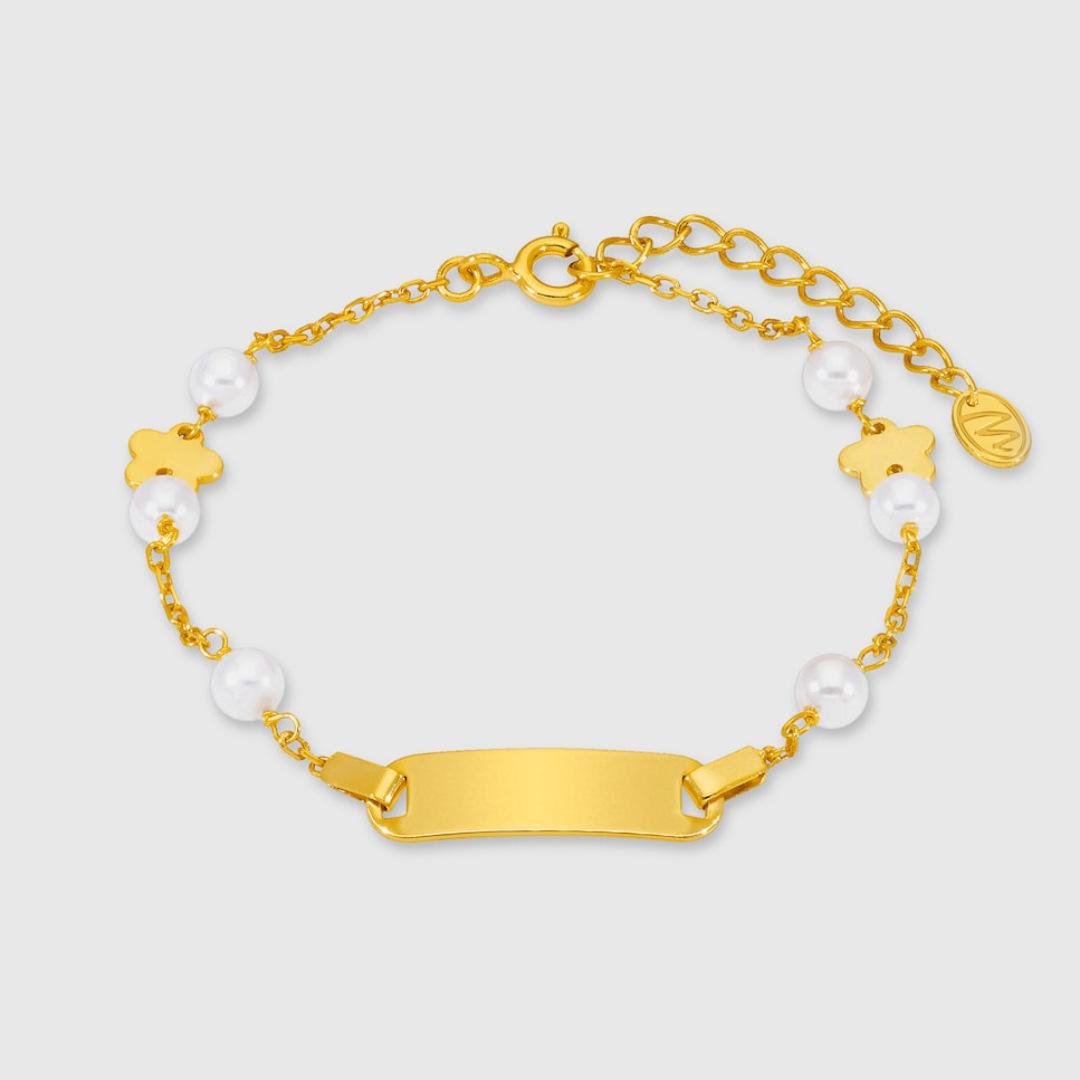 

Personalized Chain Jewelry Stainless Steel Color Retention Electroplated Pearl Flower Versatile Exquisite Necklace