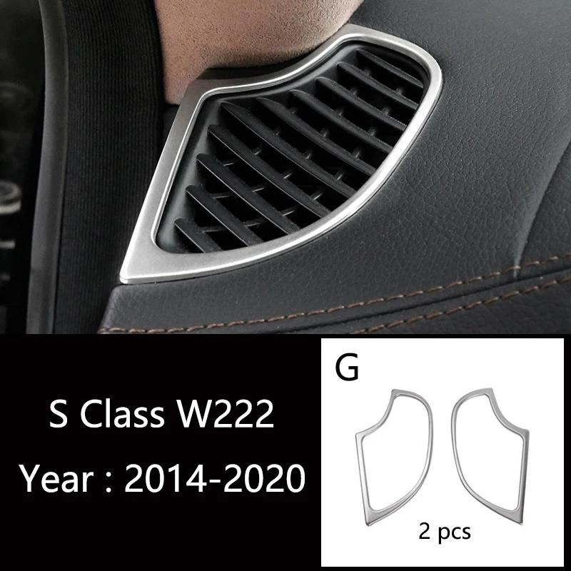 For Mercedes Benz S Class W222 S320 S450 Auto Accessories Car-styling Dashboard Air Conditioning Vent Outlet Cover TrimSticker