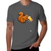 Squirrel Drinking Beer for Animal Lovers Beer Squirrel Premium TShirt Work Outdoor TShirt for Unisex