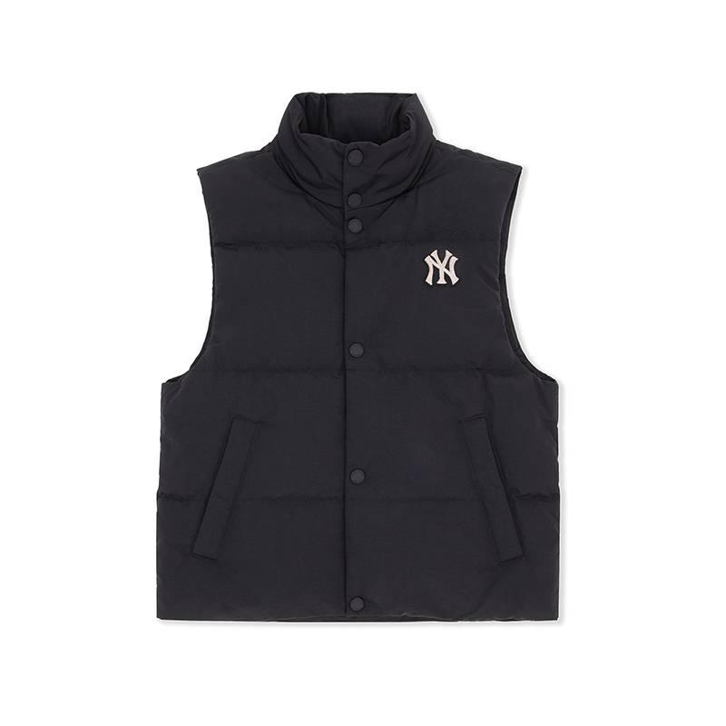 MLB New York Yankees College Stil Letterman Durchgehender Reißverschluss Daunenweste Unisex Weste 3ADVV0156-50BKS