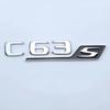 FUP1  ABS For Mercedes C63S AMG W205 W204 2017-2024 Logo Sticker Emblem Badge Black Chrome Car Trunk Letters Auto Logo Styling