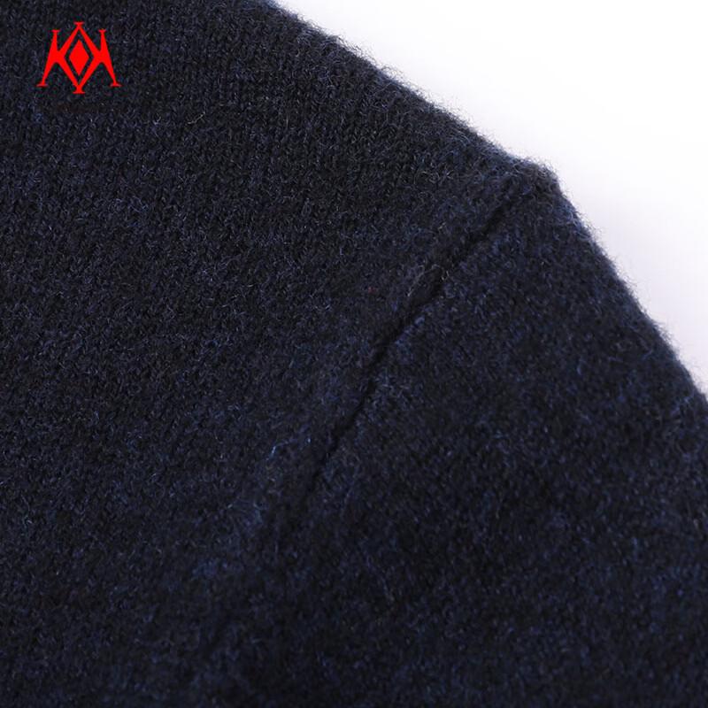 KaiKai Men's 100% Pure Wool Knit Polo Sweater