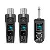 Wireless Microphone Transmitter and Receiver System 2.4G XLR Adapter System for Dynamic Microphone Guitar PA System DJMixer