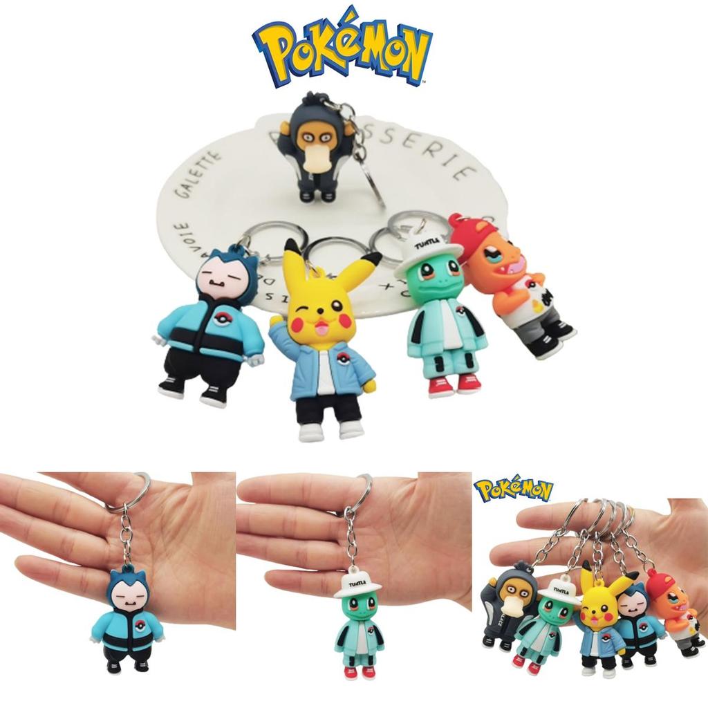 Adorable Pokemon Pikachu Squirtle Keychain Toy For Kids And Adults