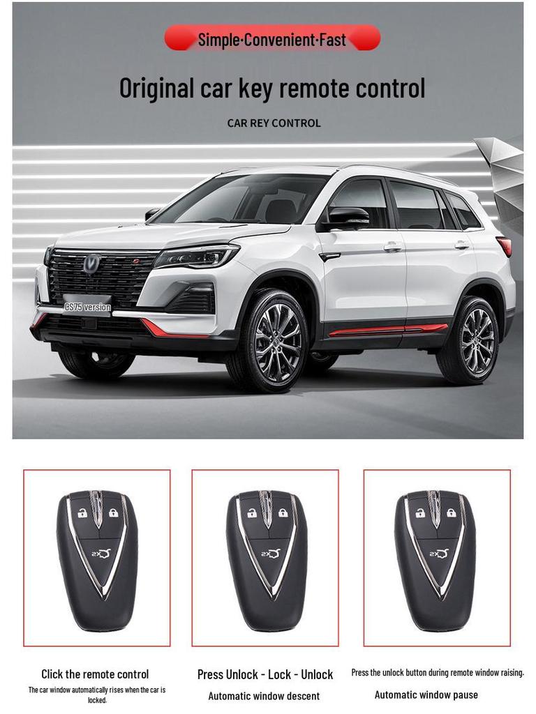 Changan CS75 22/23-Model OBD Automatic Window Lifter & Closer