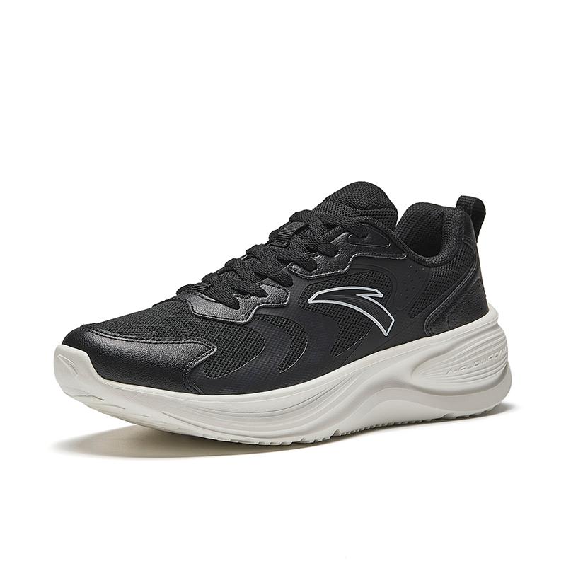 Anta Flying High Mesh Lightweight Low Top Casual Running Shoes Women sneakers Black White 922445510-4
