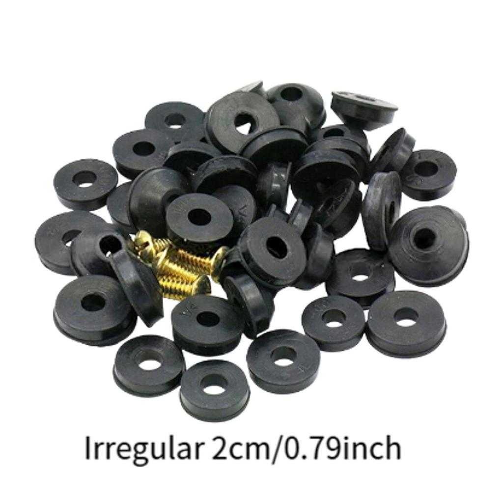 48 Pieces Rubber Faucet Washer Plumbing Repair Kit Easy to Replace with Screw Assorted Seal