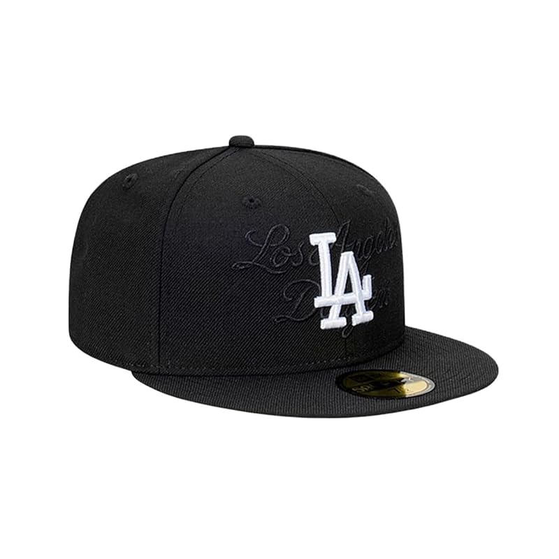 

[New Era] cap unisex men s ladies hat TONAL SCRIPT 59FIFTY cap (JP, number size, 57.7 cm, standard, black) [product]