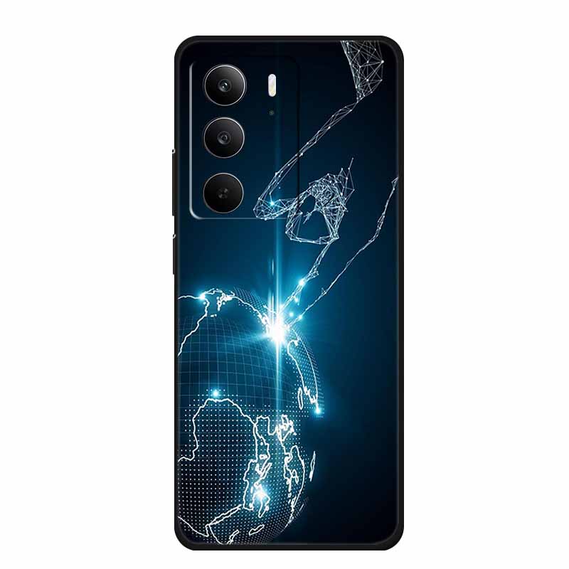 For Realme C75 Phone Case 6.72" Fashion Black Silicone Soft Coque For Realme C75 C75x V70s 14x Back Cover Case C 75 Protective