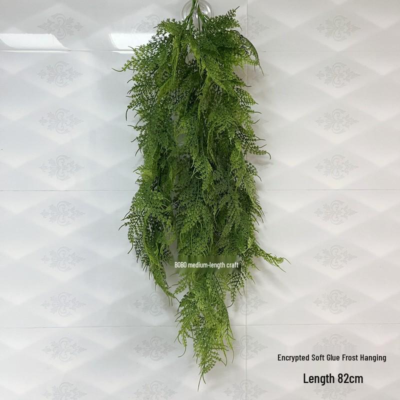 Artificial Spider Plant & Fern Hanging Decor - Trailing Green Vines for Wall & Ceiling