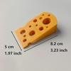 Door Stopper- Cute Cheese Shape- Under-Door Safety Bumper, Suitable for Rooms, Bedrooms, Main Doors- No Screws/Easy to Install
