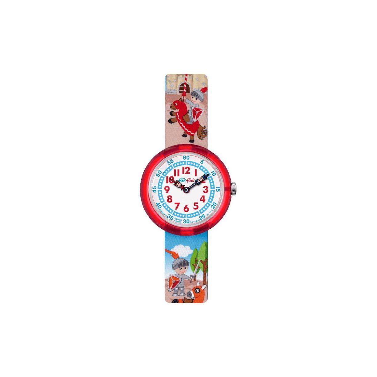 Swatch Quartz Movement 30 Meters Water Resistant Watch White Dial Plastic Case Fabric Strap Unisex watches ZFBNP049 White