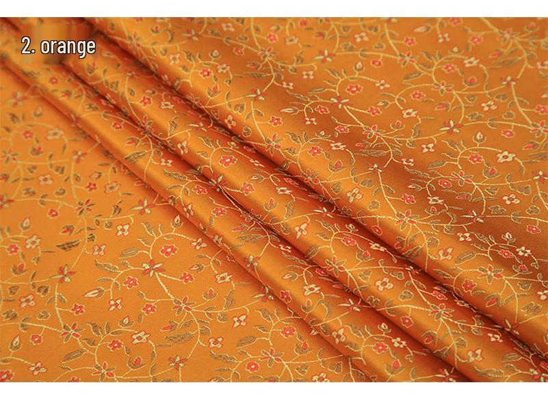 Brokat Reisblume Hanfu Nylongewebe für Hochzeit Xi Pa Überwurf & Cheongsam DIY