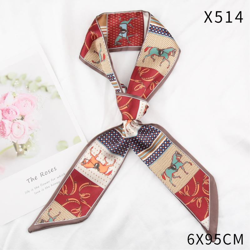 Seidentuch Schleife für Tasche Lang Vielseitig Streamer Gebundenes Haar Damenband Haarschmuck Stirnband