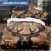 Deer With American 3pcs Bedding set,Ideal for Bedroom, Dormitory,Including Duvet Cover And 2pcs Pillowcases,Fan Gifts