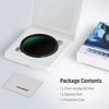 NEEWER 77mm HD Variable ND Filter No X Layer Nano Thin Aluminum Alloy Prevention Adjustable Neutral Density Filter ND2-ND32 (1-5 Stops) Cross/Optical