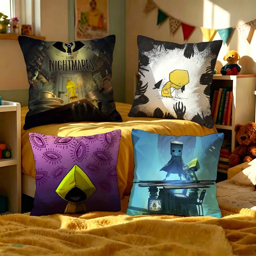 Game L-Little Nightmares Pillowcase toon Gift Cushion Cover Bedroom Home Sofa Chair Seat Decor pillow case