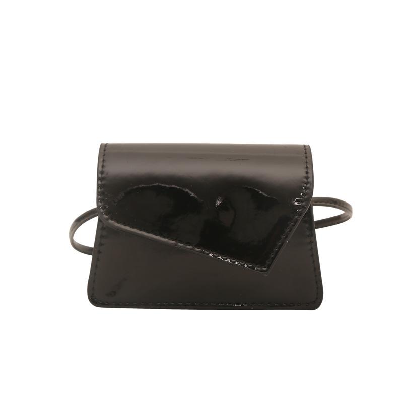Single-shoulder Crossbody Lightweight and Simple Lacquered Stylish Casual Lady's Small Square Bag