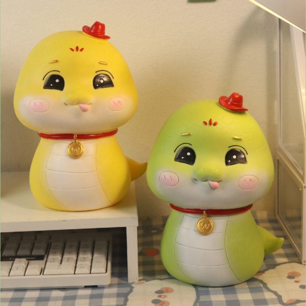 Large Capacity Snake Piggy Bank Cartoon Snake Money Jar New Save Money Box  Home Decor