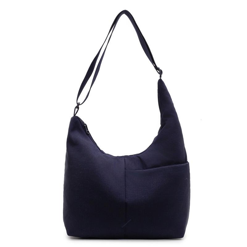 

Commuter Large Capacity Crossbody Bag Women s Tote Bag Solid Color Shoulder Bag синій