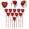 10Pcs Heart Picks Cupcake Toppers DIY Handcrafts Party Supplies Baby Shower