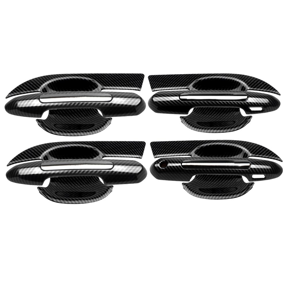 Gloss Black Car Styling Door Handle + Bowl Cover Trim Kits Exterior Accessories For Toyota RAV4 2019 2020 2021 2022 2023 2024