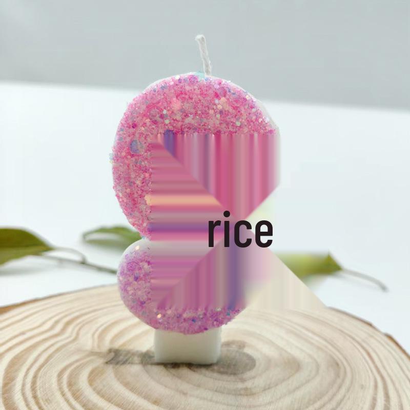 Pink Butterfly Princess Birthday Number Candles - Individually Packed and Creative Party Decorations