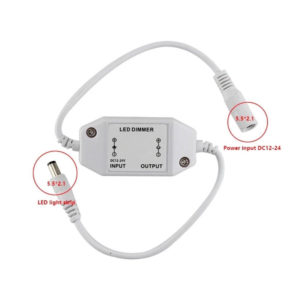 Light Strip Single Color Led Dimmer Brightness Controller Led Knob Dimmer Knob Switch Controller