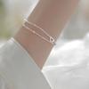 Heart Niche Design Hand Chain Women Double Layer Bracelet Fashion Jewelry Korean Style Bracelet