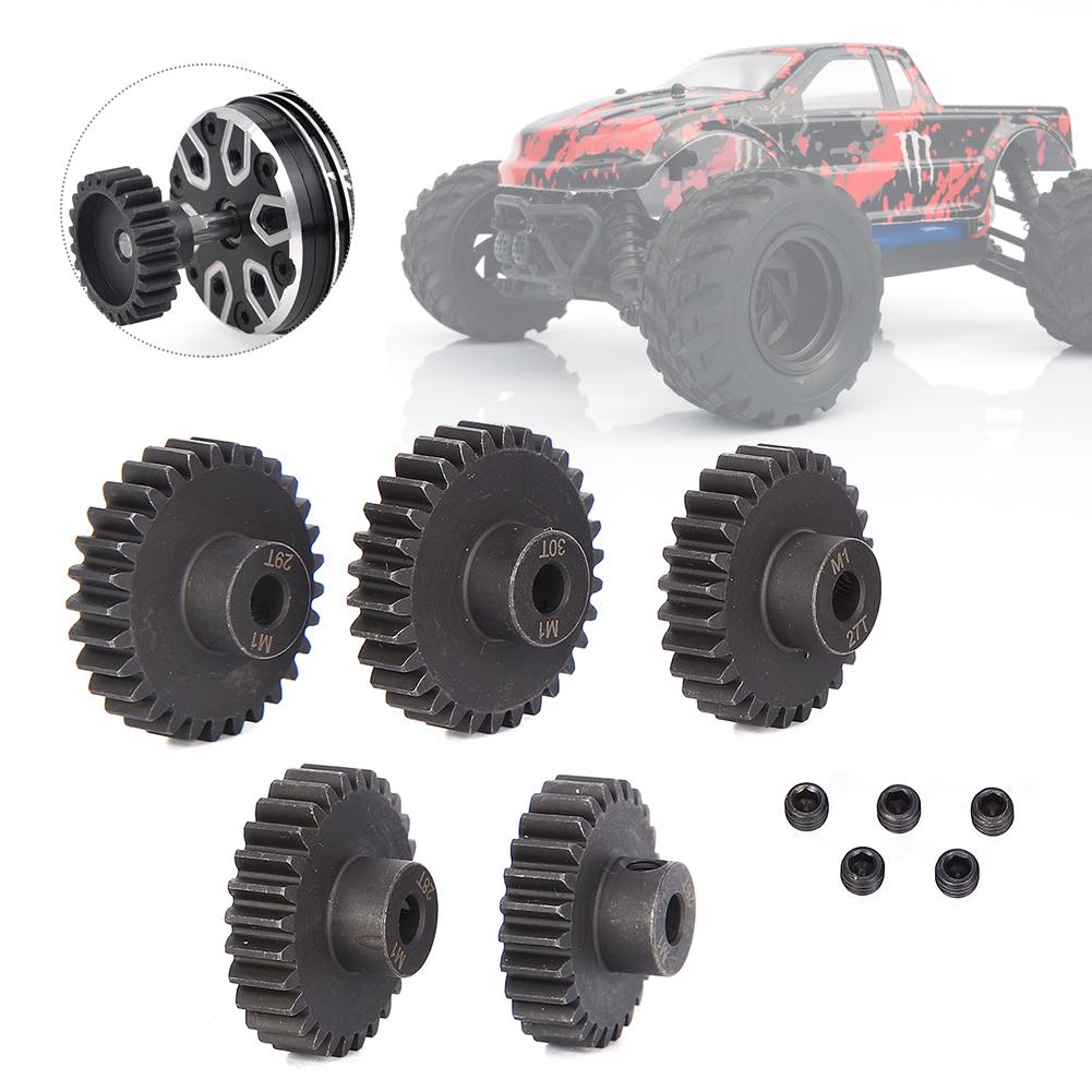 Chrome Steel Motor Gear Kit Cent5mm Inner Hole(M1 26t 27t 28t 29t 30T) RC Accessory