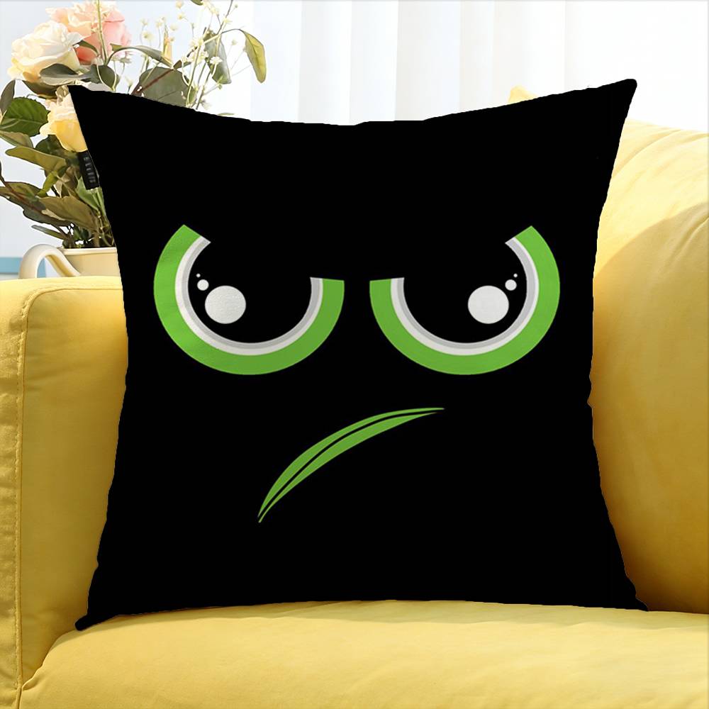 Black And White Eyes World Various Sizes Square Pillow Case For Car Home Bedchamber Decor