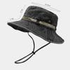 Unisex Washed Cotton Wide Brim Sun Hat Fishing Hiking Outdoor Activities Fall