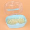 Portable Transparent Hamster Cage with Water Bottle Breathable Travel Carrier Suitable Small Pets Built-in Water Bottle Feeder