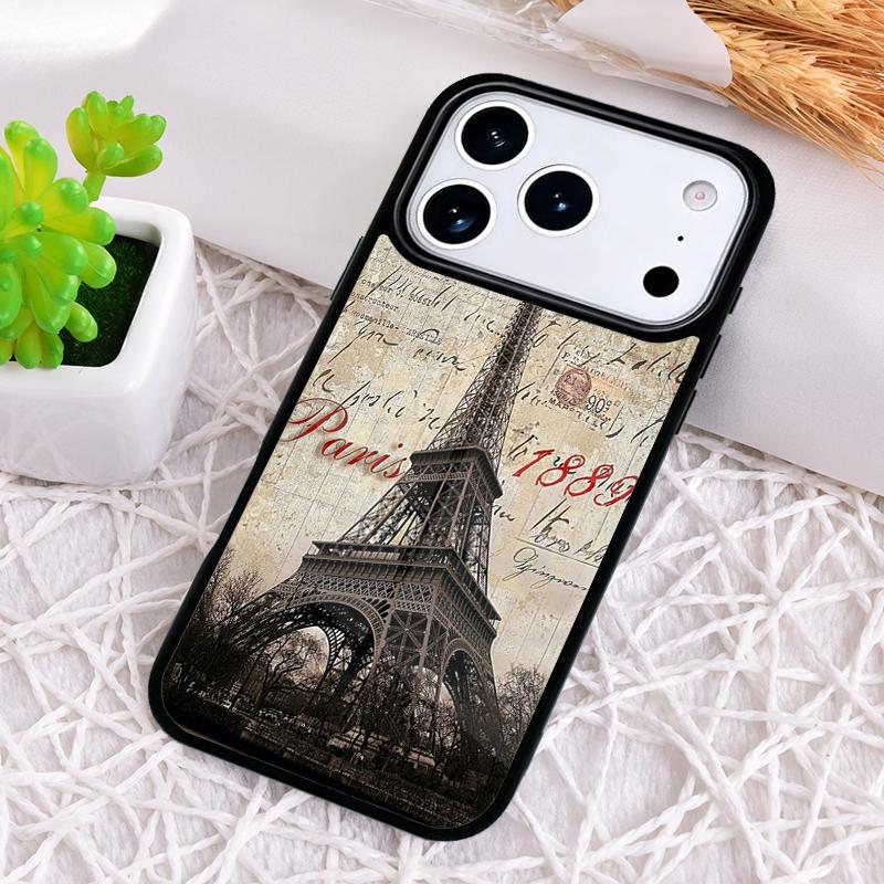Eiffel Tower Paris Phone Case for iPhone 17 Air 16 15 11 12 14 13 Pro Max Shockproof Cover
