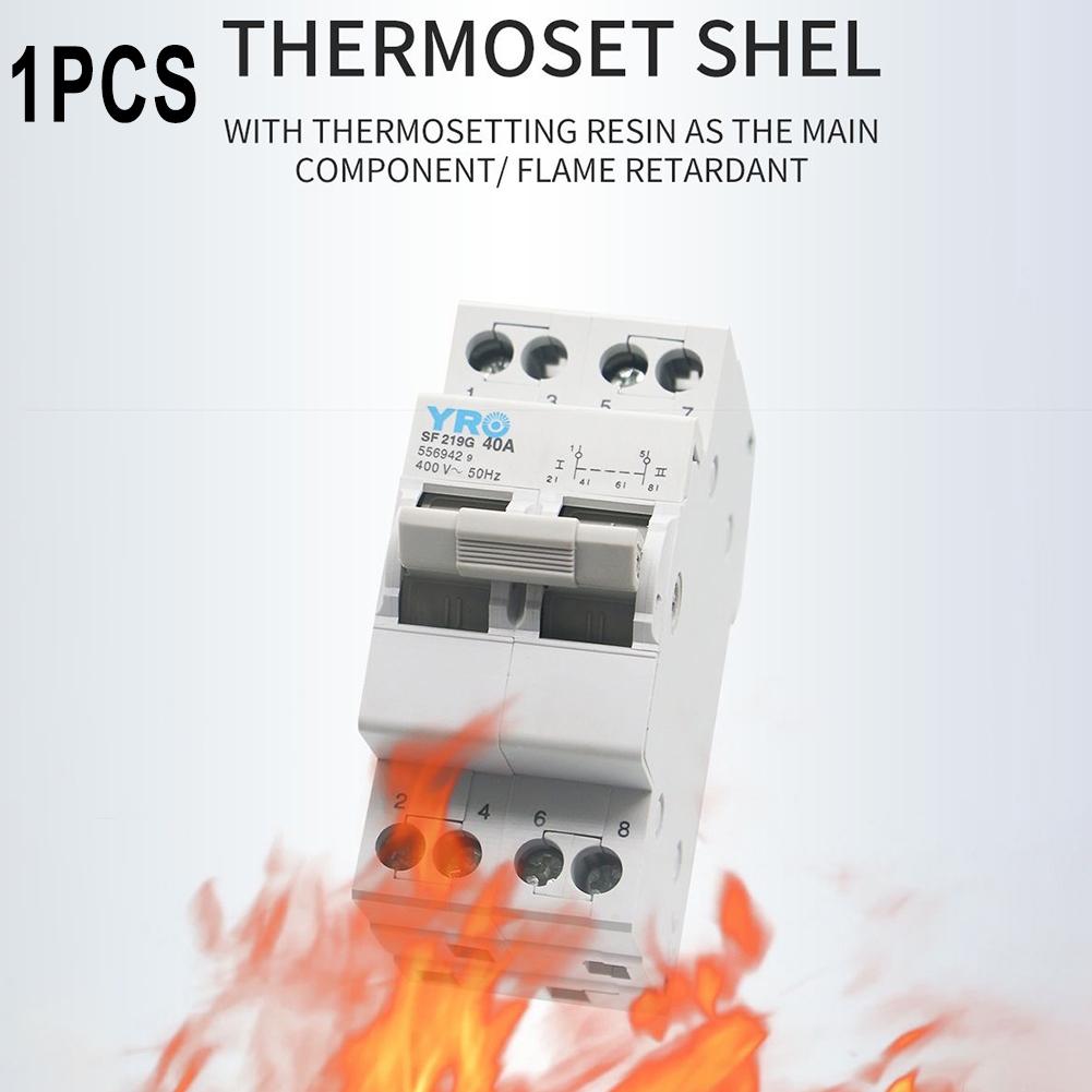 Transfer Switch 2P 8KA AC400 Dual Power Manual Tool