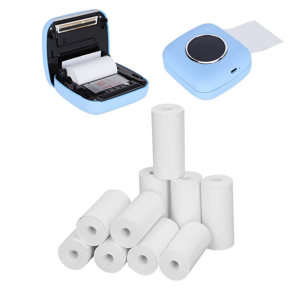 10 Rollen Mini normales weißes Thermodruckerpapier