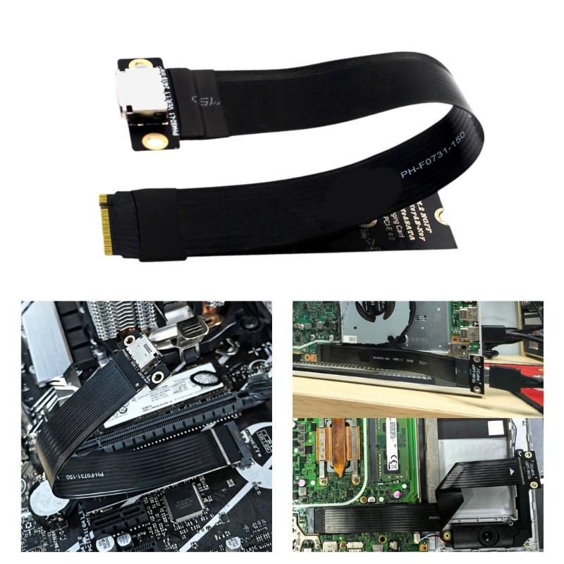 M.2 NVMe zu Oculink SFF-8611 SFF-8612 Buchse Kabel Leichtgewicht für Stabile Signalübertragung im Gaming-PC