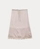 TARVERT Bella Satin Long Skirt - Pale Pink