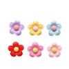 10Pcs Shiny 22X22Mm Flower Series Miniature Flat Back Resin Cabochons For Hairpin Scrapbooking Diy Home Decor Craft Accessories