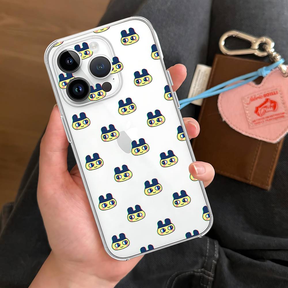 M-Mametchi Phone Case Soft Transparent Case For IPhone 17 16 15 14 13 12 11 Pro Max Mini Plus Shockproof Cover Case