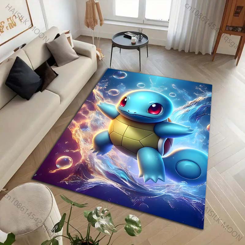 

1PC Japanese Pokémon Squirtle Print Carpet for Living Room Bedroom Kid s Room Home Decor Area Rug Sofa Cloakroom Play Mat 40cm x 60cm