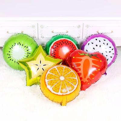 6 Adet/Set 18 İnç Meyve Balonları Folyo Balonlar Mylar Balonlar Parti Doğum Günü Düğün Dekorasyonu İçin Meyveler Folyo Balonlar