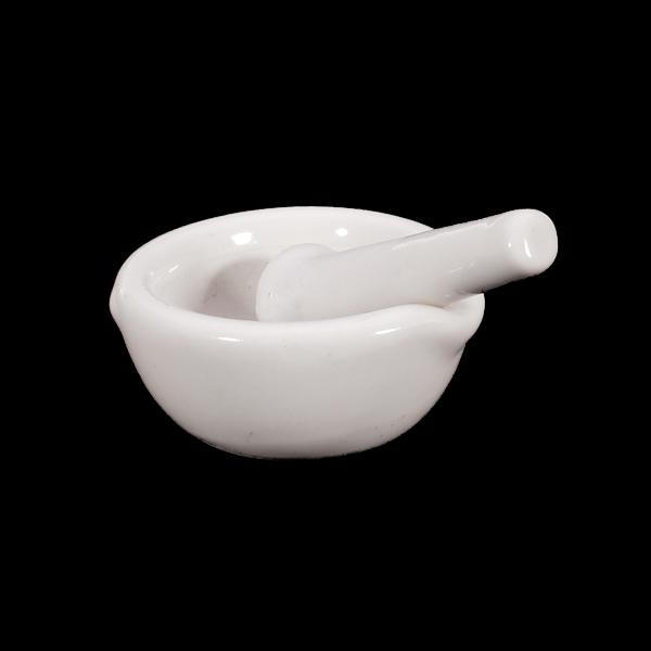 

Set of 2PCS Porcelain for Herbs Species Crushing Bowl White