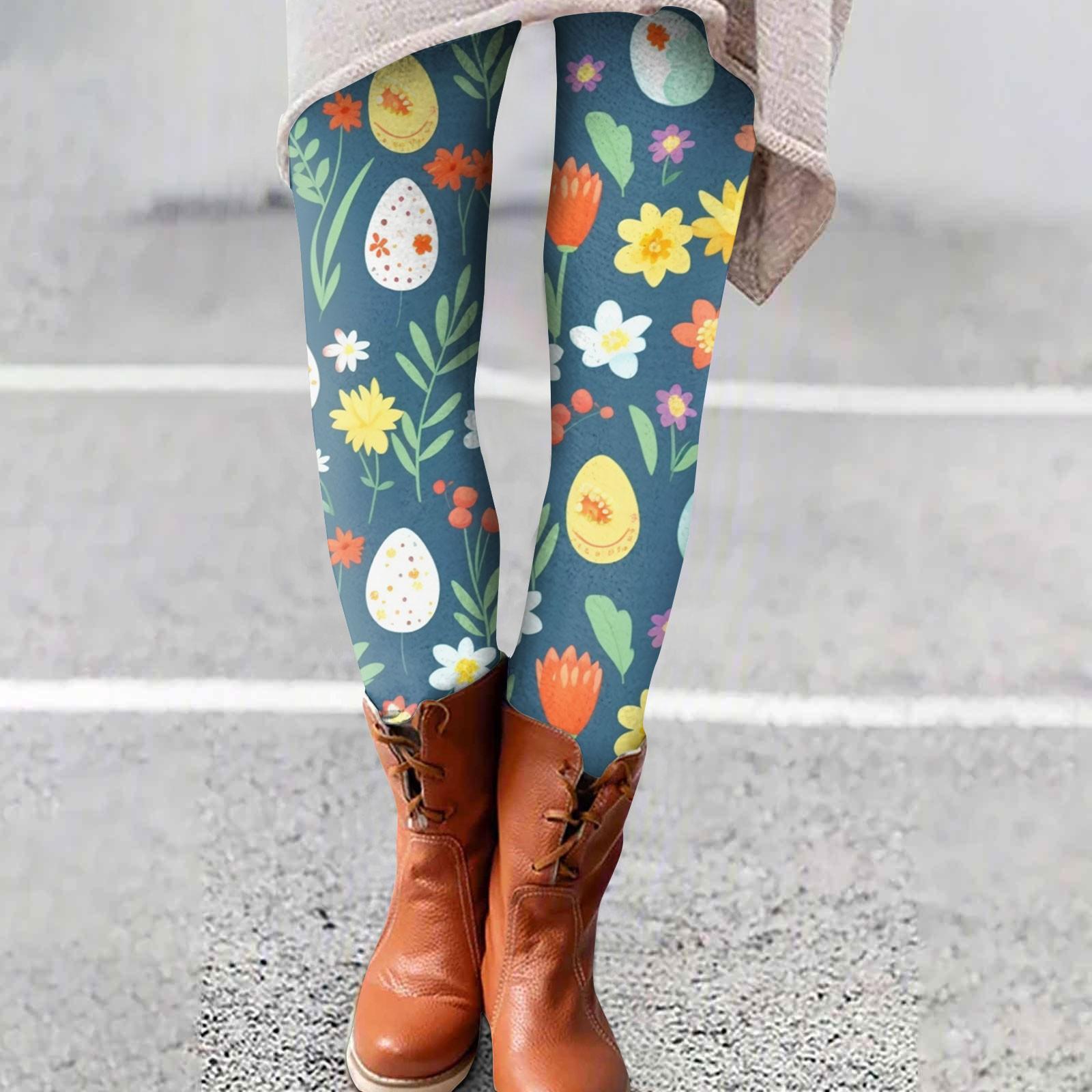 

Жіночі брюки. Повсякденні домашні спальники з великоднім принтом XL