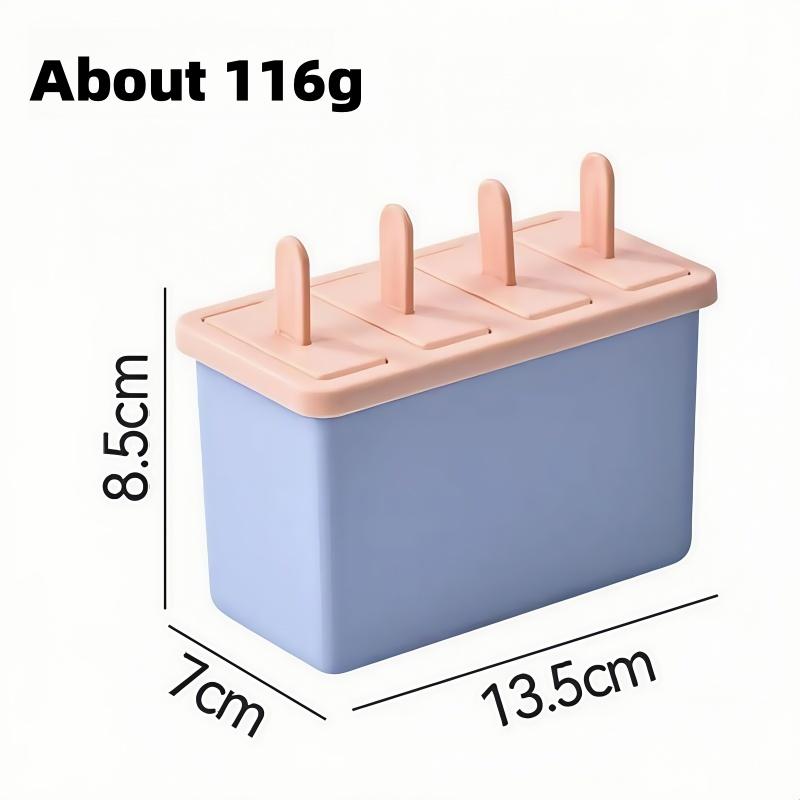 Popsicle/Sorbet Mold Food Grade Household Popsicle Making Frozen Ice Box Abrasive Tools with Lid Homemade Ice Cream Artifact