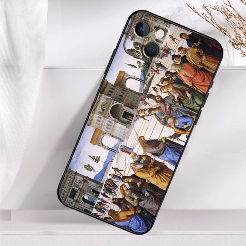Renaissance Art Paint Shockproof Case For iPhone 17 11 14 15 16 Pro Max Plus 12 13 Mini 16e 17 Air Phone Cover