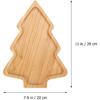 ERINGOGO Wood Serving Tray- Christmas Tree Shaped Wooden Serving Platters Decorative Appetizer Cheese Cookie Trays Sandwich Dessert Snacks Plates